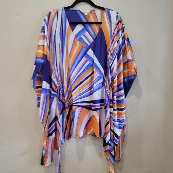 Zoa silk dress size small beautiful multi colored design. - Picture 14 of 16